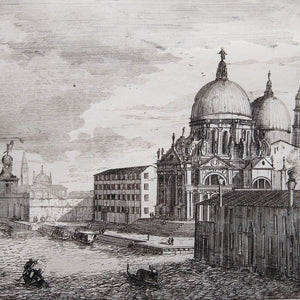 18th Century Engraving of Venice by Luca Carlevarijs Engraving Antique 