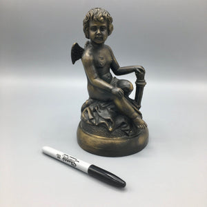 19th Century Bronze Cherub Statue Statue Antique 