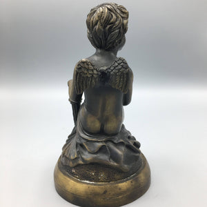 19th Century Bronze Cherub Statue Statue Antique 