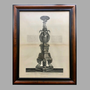 19th Century Print of Giovanni Piranesi Engraving of Candelabra Engraving Antique 