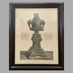 19th Century Print of Giovanni Piranesi Engraving of Urn Engraving Antique 