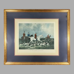 Antique Engraving of Hunting Scene by Richard Woodman circa 1823 Engraving Antique 