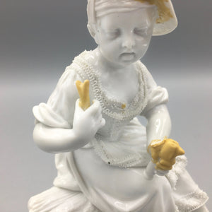 Antique German Blanc de Chine Porcelain Figurine by KPM Royal Berlin Figurine Antique 