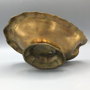 Art Nouveau Large Solid Brass Ashtray circa early 1900s Ashtray Antique 