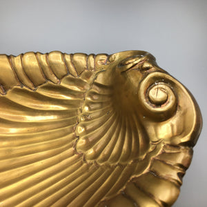 Art Nouveau Large Solid Brass Ashtray circa early 1900s Ashtray Antique 