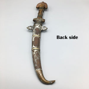 Early 19th Century Moroccan Koummya Dagger Mounted in Silver Dagger Antique 