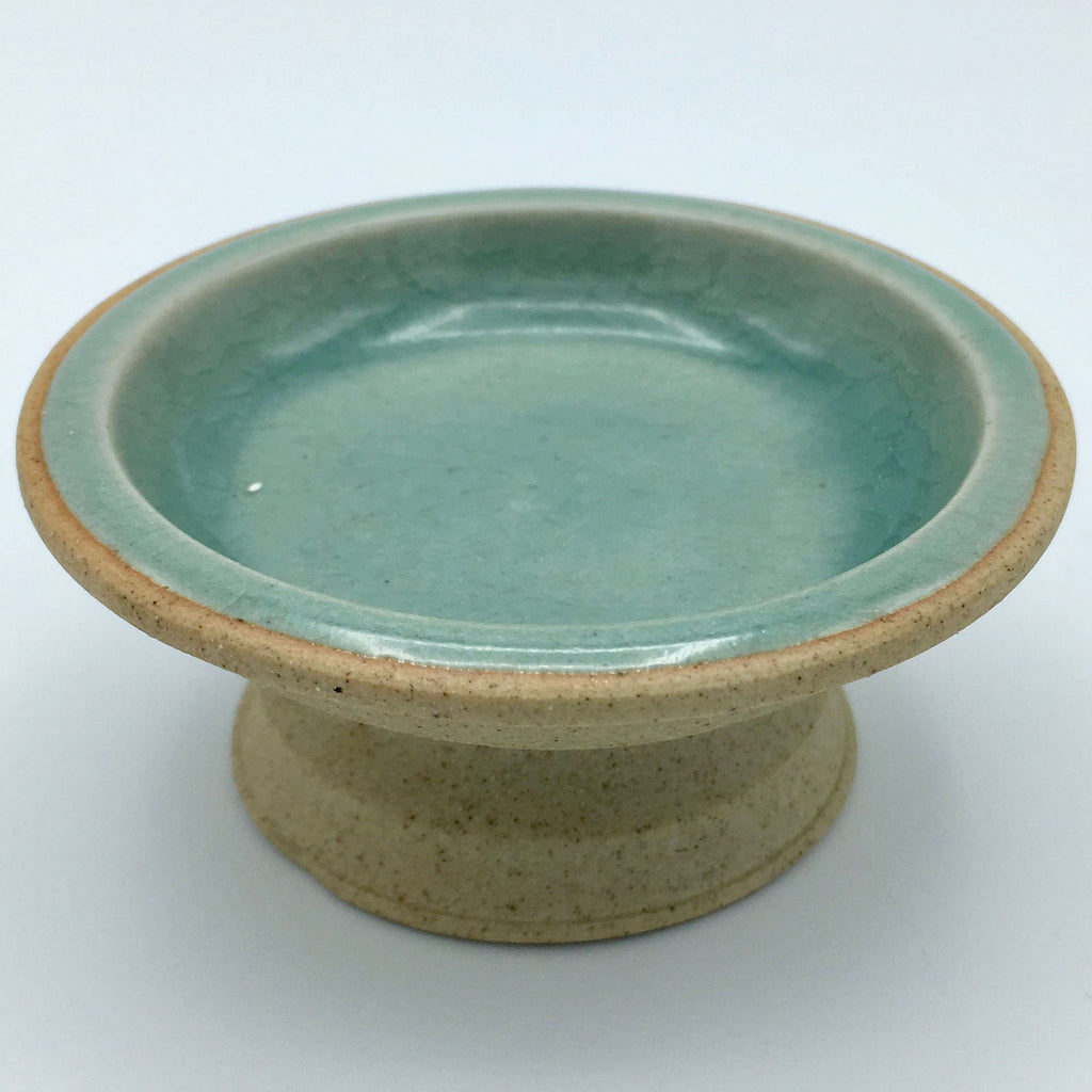 Vintage Siam Celadon Ceramic Small Footed Bowl Ash Glaze – Avant Antique